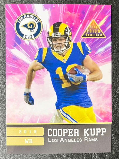 2017 Rookie Gems Cooper Kupp Pink Prism Custom Card - Mint Condition Los Angeles Rams