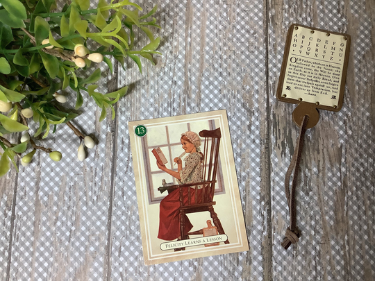 American Girl/Pleasant Company Felicity's Hornbook~Authentic~From The Reading & Writing Lesson~Historical Collection~Bonus Item~Retired