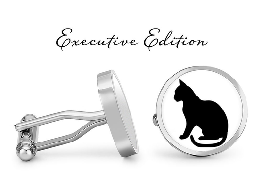 Cat Cufflinks Cats Cuff Links Silhouette Cufflink | Lifetime Guarantee S1808