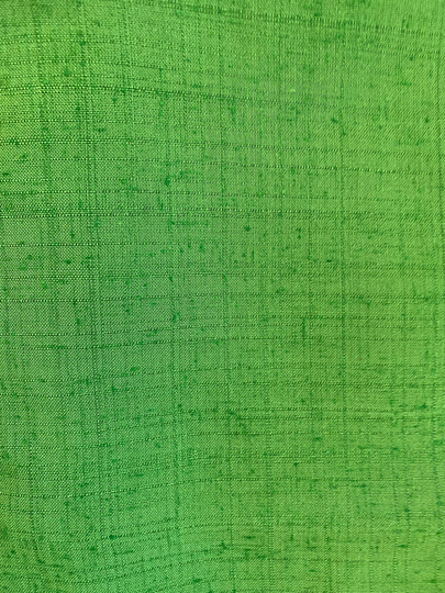 Vintage 1960S Fabric Bright Green Rayon Blend