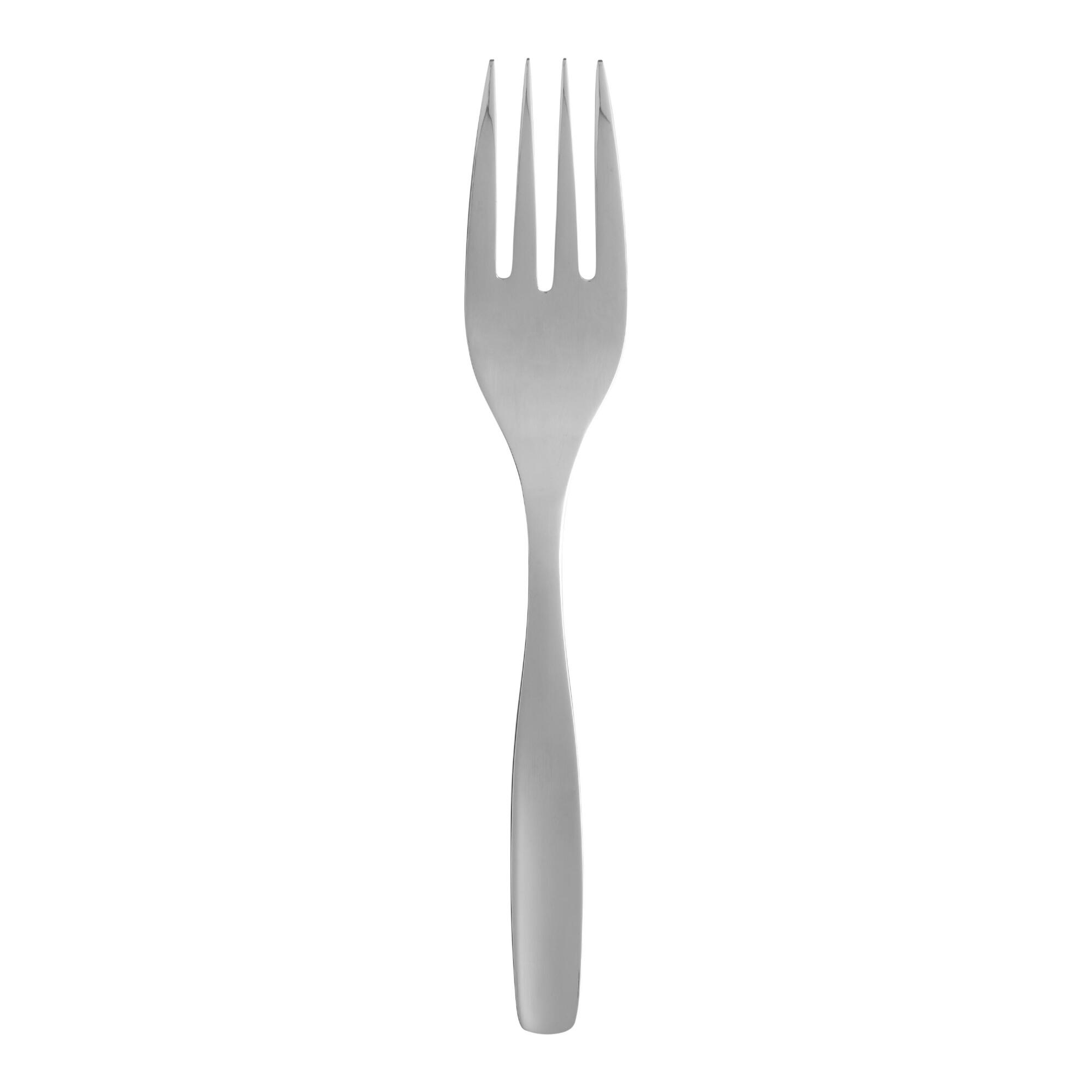Luna Serving Fork - Stainless Steel by World Market