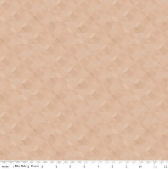Beige Blender Fabric, Light Brown Tone On Sand Kaleidoscope Fabric 100% Cotton For Sewing