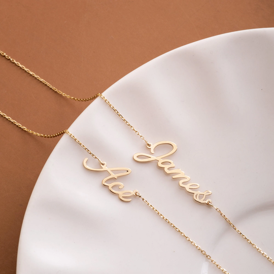 14K 18K Real Gold Personalized Name Anklet For Women, Dainty Custom Foot Beach Jewelry, Initial Summer Bracelet Gift Best Friend