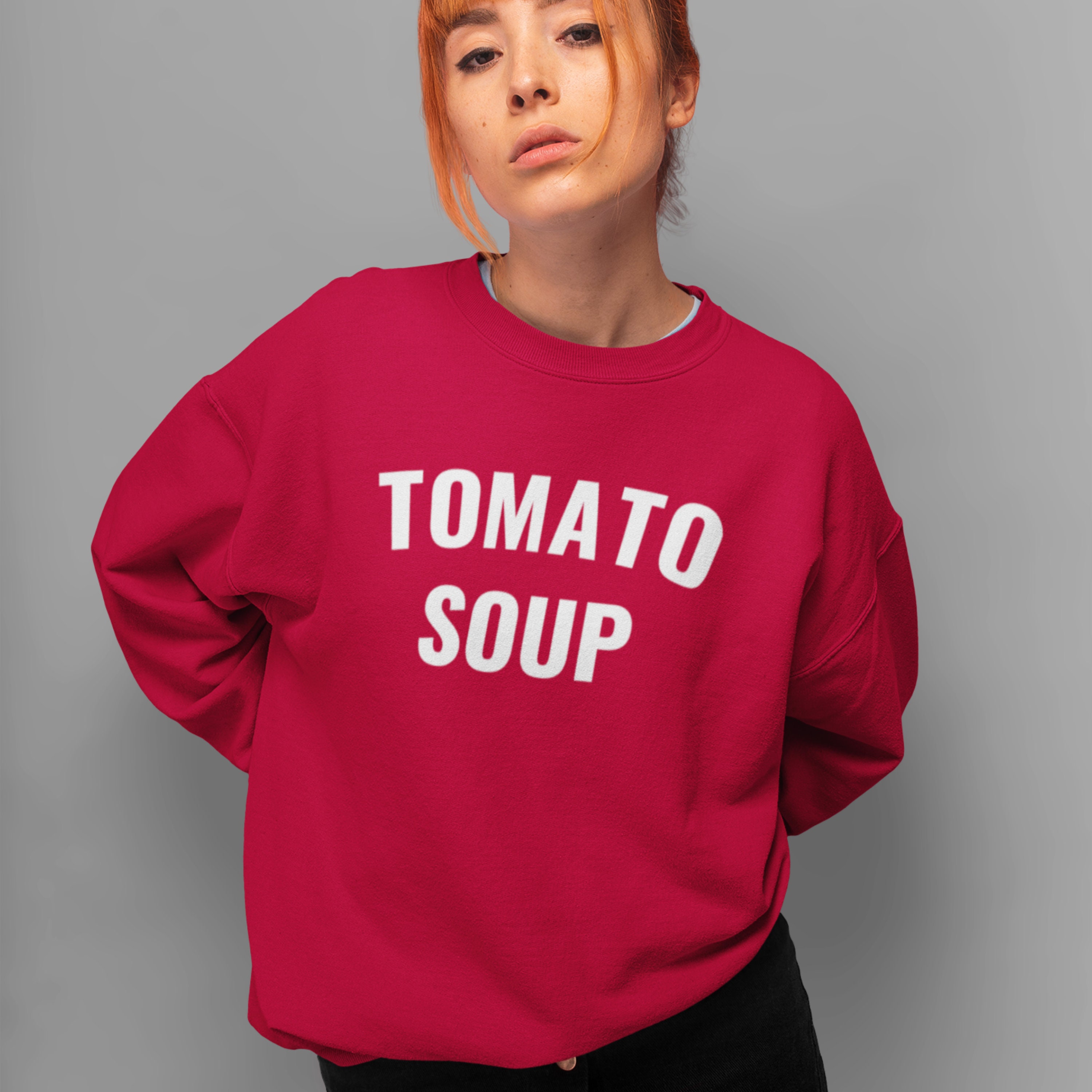 Tomato Soup Unisex Sweatshirt Sweater For Her Him