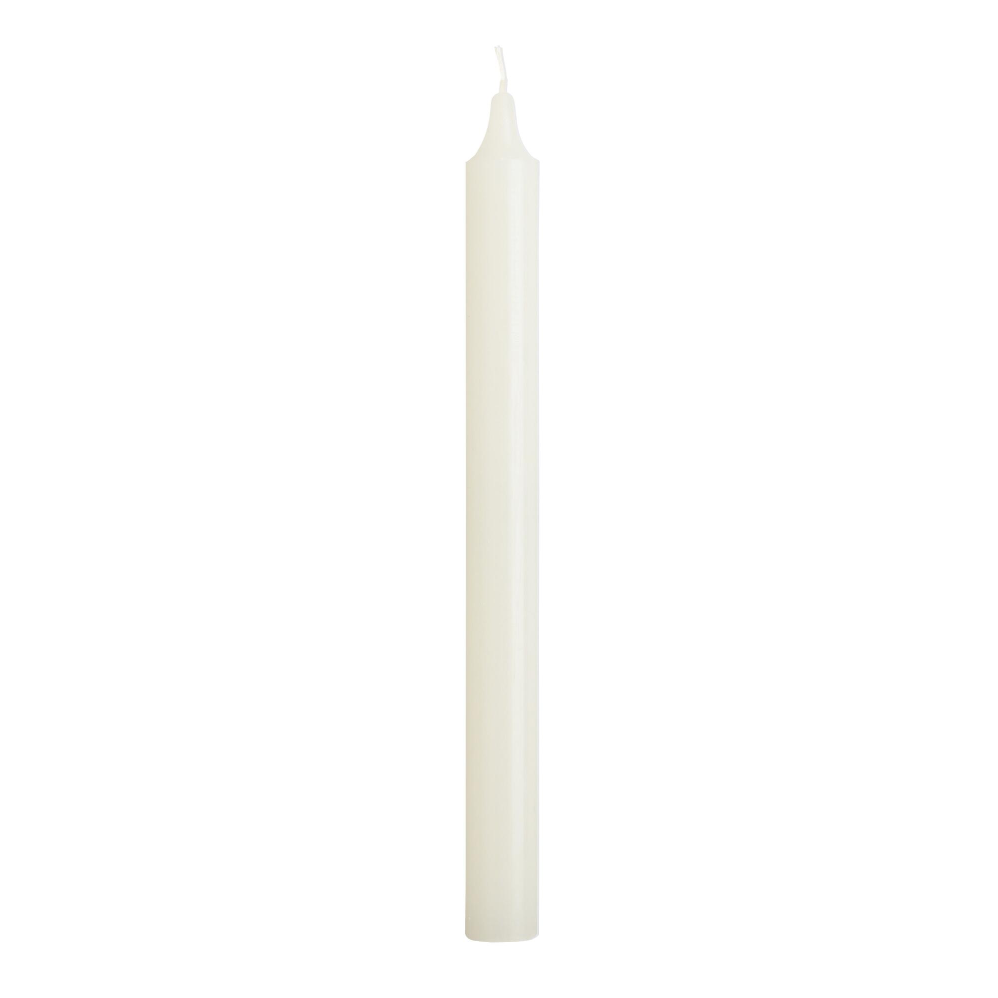 Ivory Taper Candles 6 Pack: White - Wax by World Market