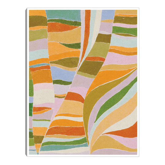 Colorful Flow by Alisa Galitsyna Framed Canvas Wall Art: Multi by World Market