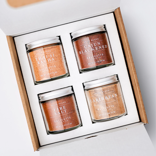 The Heat Lover Gift Box - 4 Jars Of Handcrafted Spice Blends In