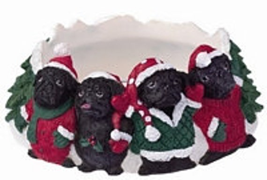 Pug Hand Painted, Lifelike Detailed Candle Rings. Brings A Great Look To Your Candles
