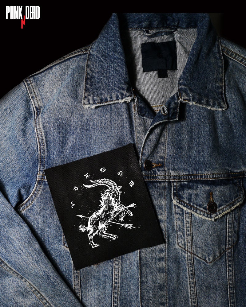 Ram Mystical, Witchcraft, Fabric, Punk, Patches, Patch, Sew On Punk Accessories, Patche, Goth Dress, Punk Gothis Vest