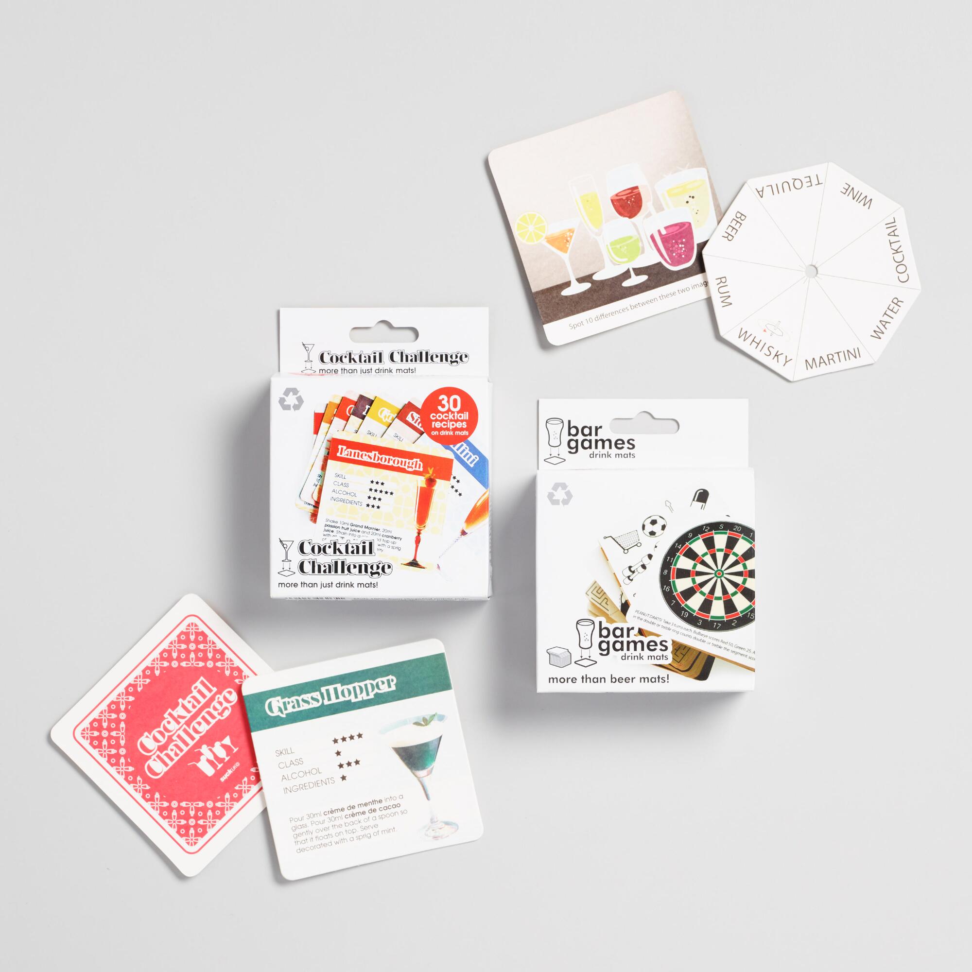 Bar Games Drink Coasters Set Of 2 by World Market