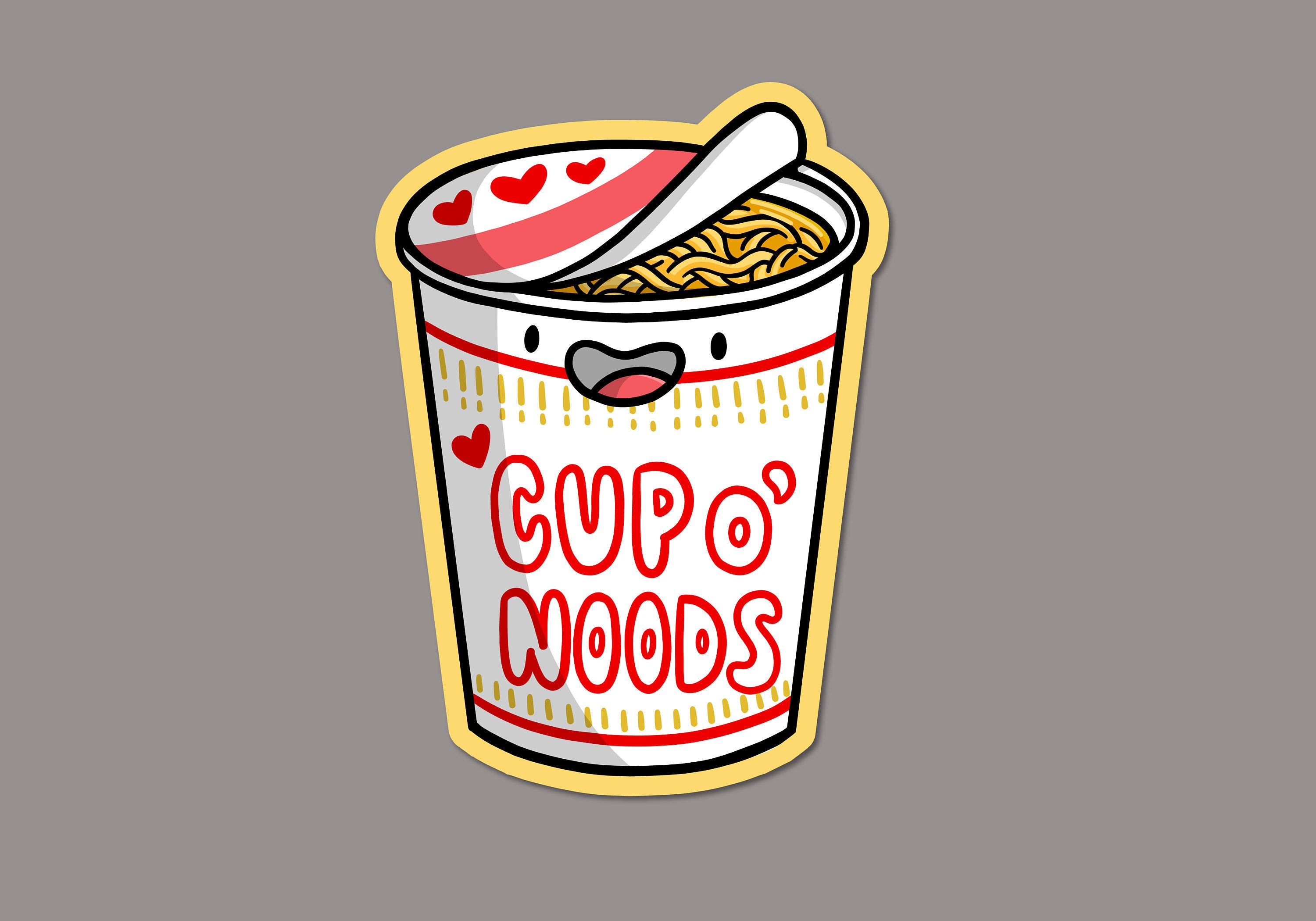 Instant Ramen Sticker | Cup Noodle Japanese Food Anime Japan Inspired Kawaii Stickers