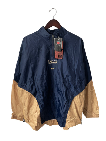 Vintage St Louis Rams Nike Team Sports Windbreaker Jacket Mens Size Medium Deadstock Nwt 90S