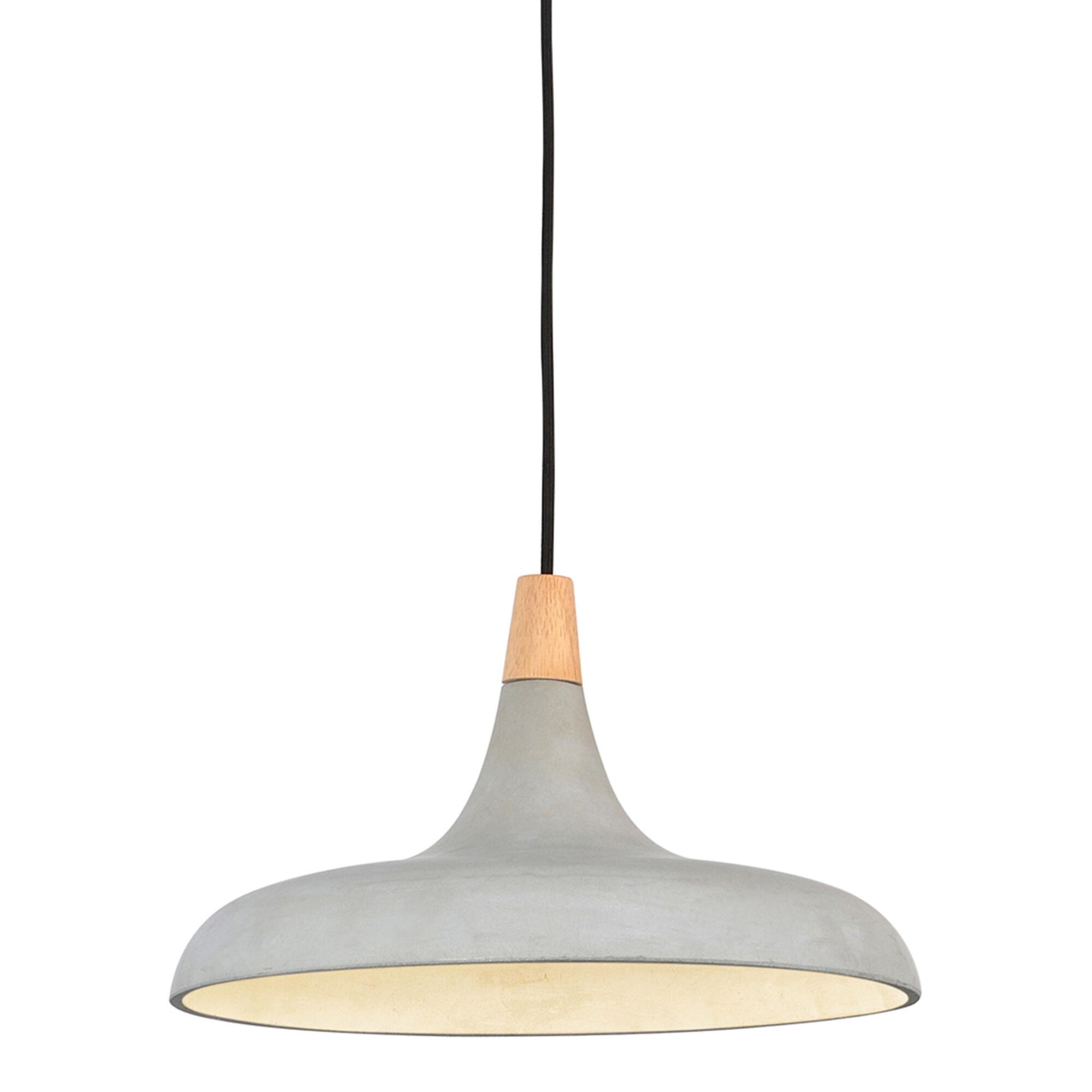 Concrete and Wood Hunter Pendant Lamp by World Market