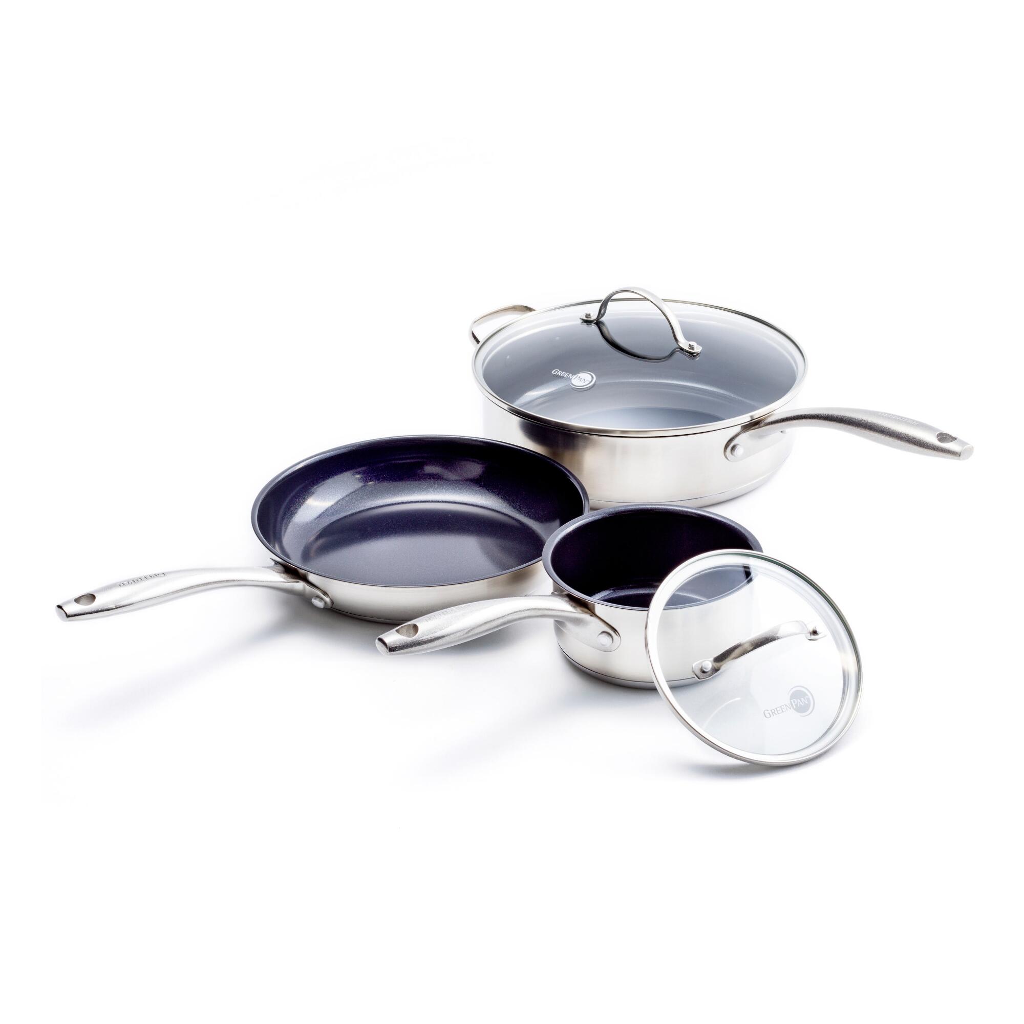 GreenPan Marina 5 Piece Nonstick Ceramic Cookware Set by World Market