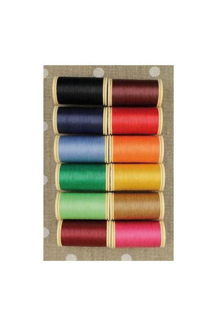 Gloving Thread Fil Au Chinois #4 Bright Tones Asst Set Applique Of 12 W/Box -Free Us Shipping