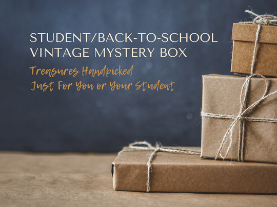student/Back To School Vintage Mystery Box | Antique College Teacher Personalized