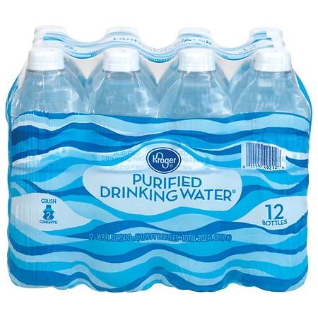 Kroger Purified Drinking Water - 16.9 fl oz x 12 pack