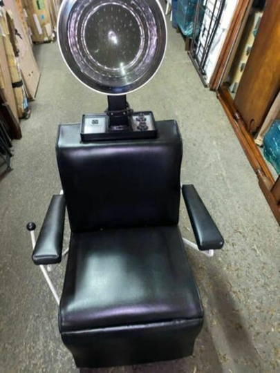 Vintage Highland Venus Plus Hm1000 Beauty Barber Hooded Reclining Hair Dryer & Chair
