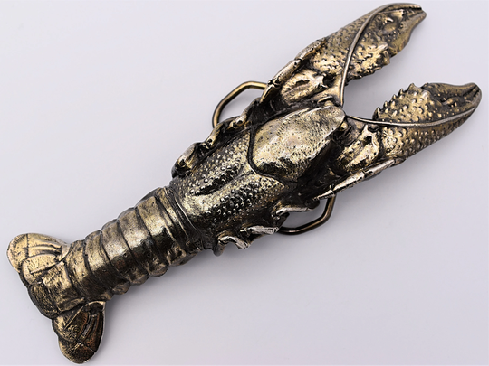 Crayfish Crawdad Shellfish Seafood Vintage Belt Buckle