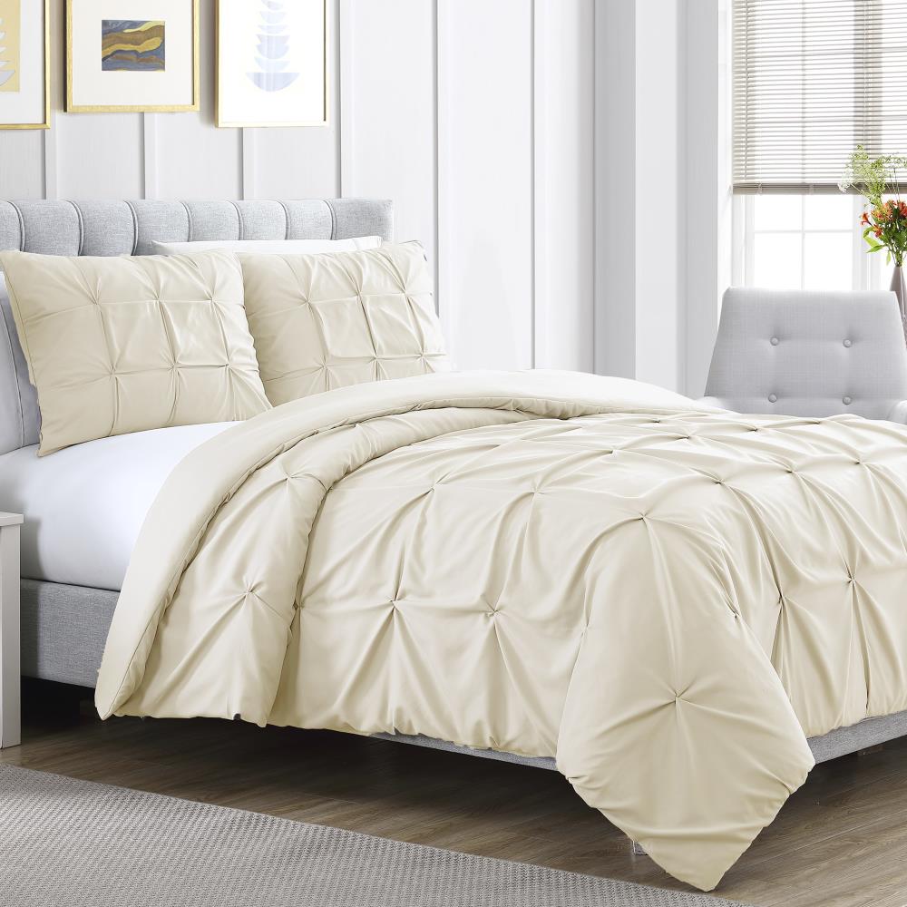 Amrapur Overseas Embellished duvet set Sand Multi Reversible King Duvet (Blend with Polyester Fill) | 3MFDVTFE-ELS-KG