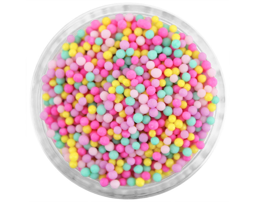 Carnival Non-Pareils Blend - Bright Blend Of Pink, Purple, Yellow & Mint Green Sprinkles For Cakes, Cookies Cupcakes