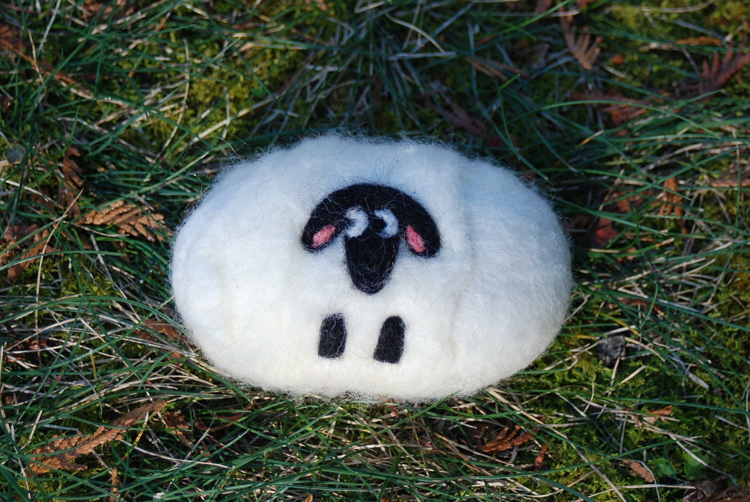 Felted Soap, Way Too Fluffy Sheep, Handmade
