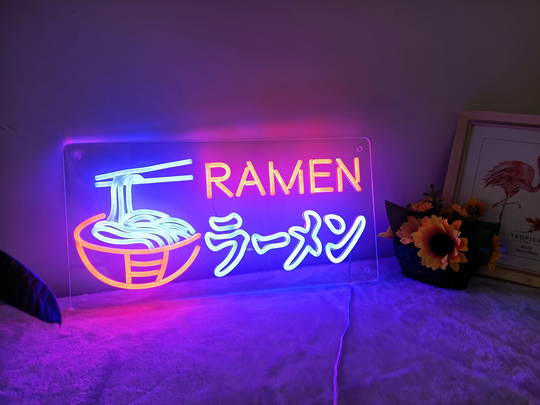 Ramen Japanese Noodles Neon Sign | Living Room Shop Wall Decor Art Led Neon Sign |Neon Light For