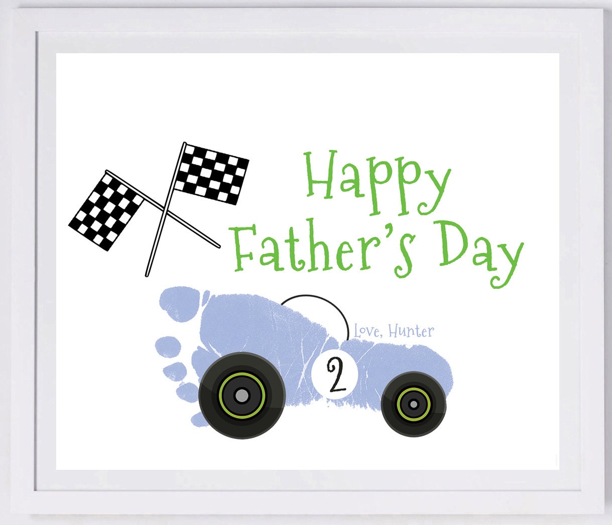 Race Car Footprint Wall Art 109 Pap