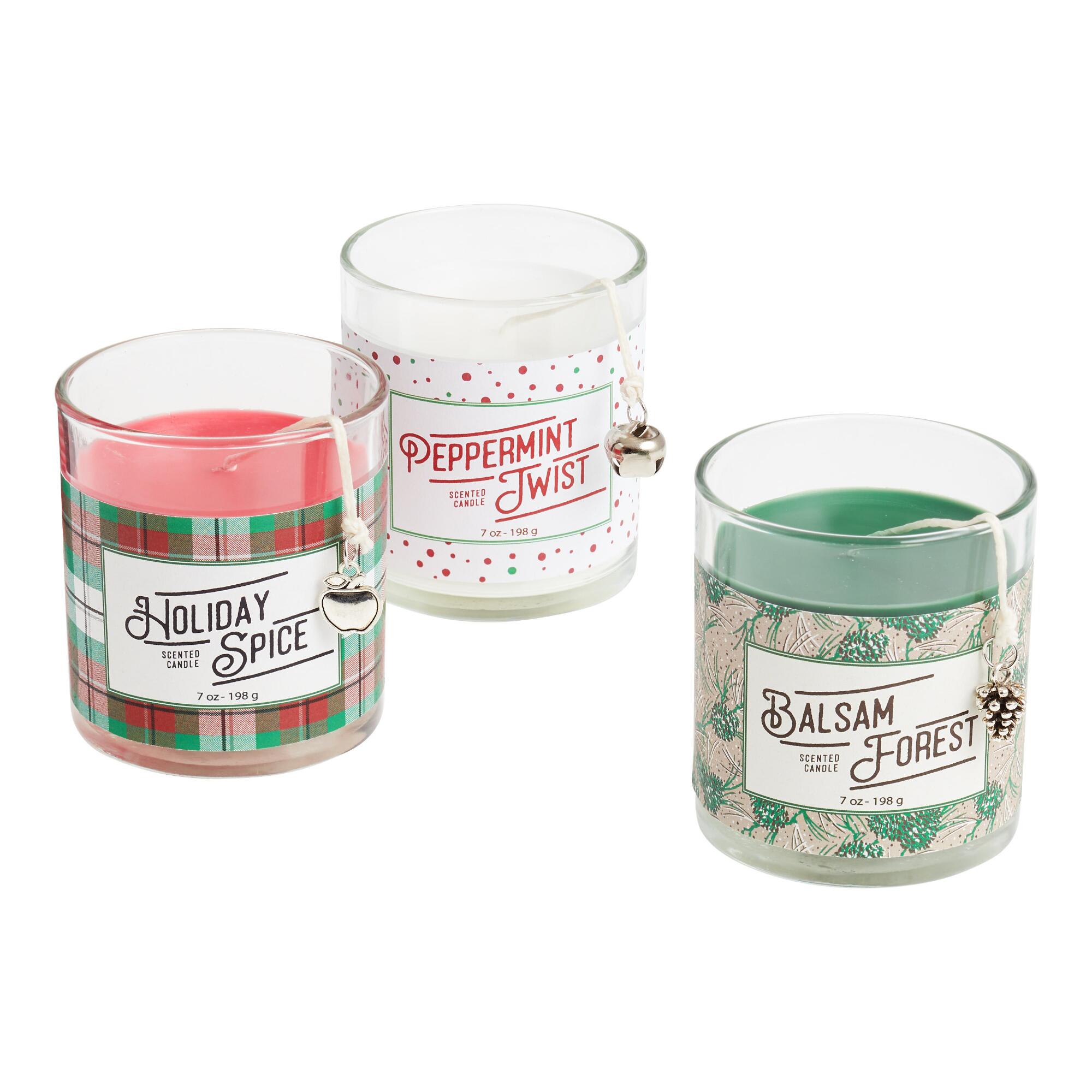 Pier Place Holiday Scented Candle With Charm: Green - Glass by World Market