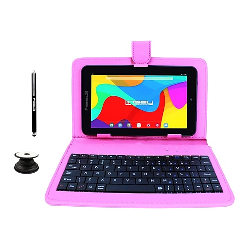 Linsay 7" Tablet, WiFi, 2GB RAM, 32GB, Android, Black/Pink (F7UHDBKSPINKP)