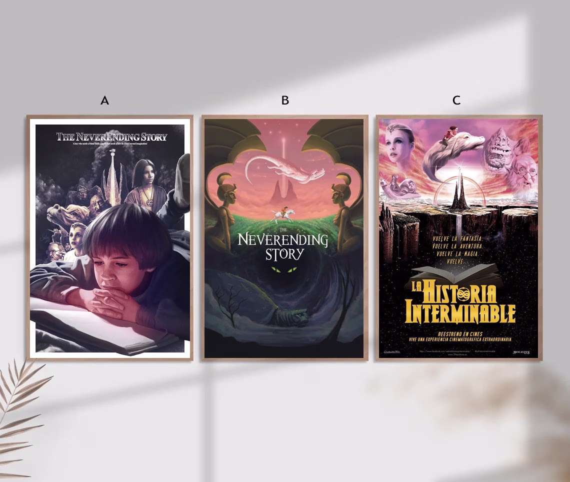 The Neverending Story Film Classic Movie Home Decor Canvas Poster Unframe-8x12''16x24''24x36''