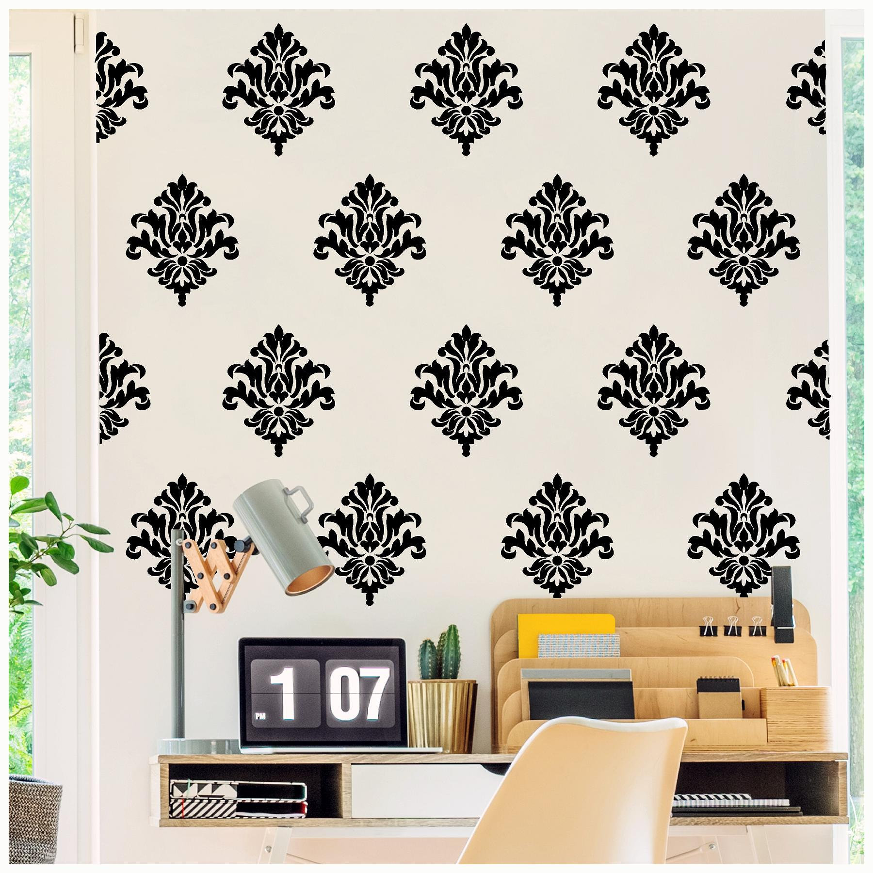 Damask Set Of 18 You Choose Colors Vinyl Wall Pattern Decal Sticker Art