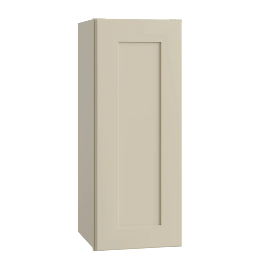 Luxxe Cabinetry Norfolk 12-in W x 30-in H x 12-in D Blended Cream Painted Door Wall Fully Assembled Semi-custom Cabinet (Shaker Door Style)
