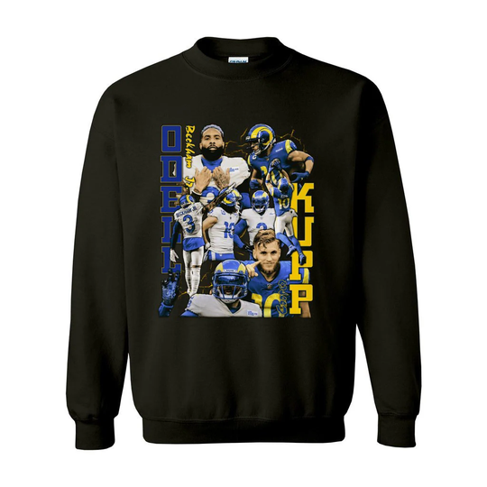 Cooper Kupp & Odell Beckham Jr. Rams Crewneck Sweatshirt