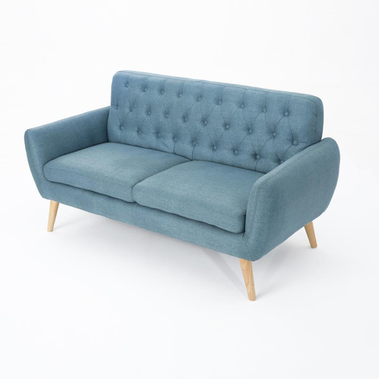 Best Selling Home Decor Bernice Midcentury Blue Polyester/Blend Sofa | 301857