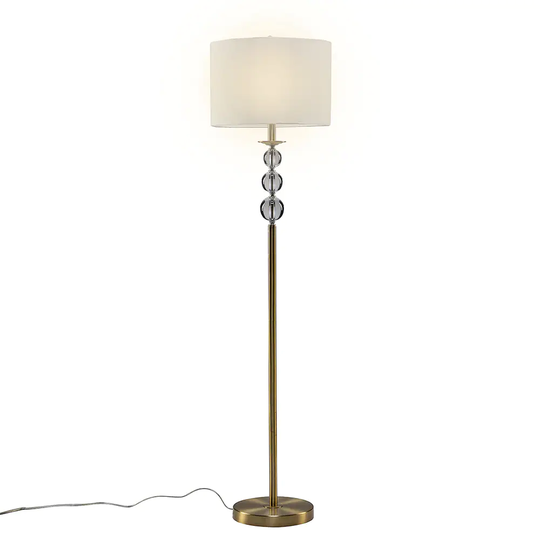 Topcraft 60 Inch Modern LED Floor Lamp with Linen Blend Lamp Shade and Metal Base | TOPC113746296