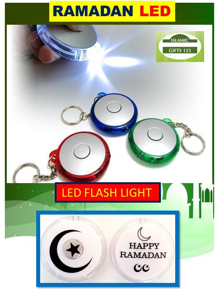 Ramadan Lights Favors(60Ramadan Decor Muslim Key Ringramadan Favorsmuslim Gift Decor Eid Party Supplyislamic Gifts-Quran