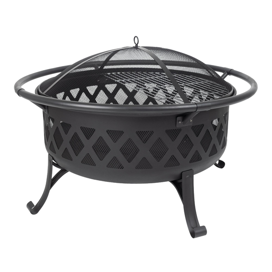 Black Steel Diamond Ash Fire Pit - Metal by World Market