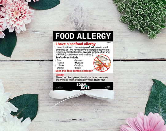 sticky Notes Seafood Allergy