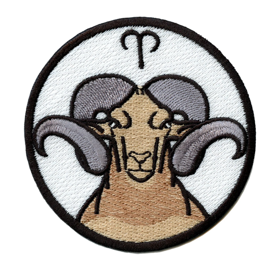 Aries Zodiac Sign Patch Horoscope Constellation Embroidered Iron On Bf4