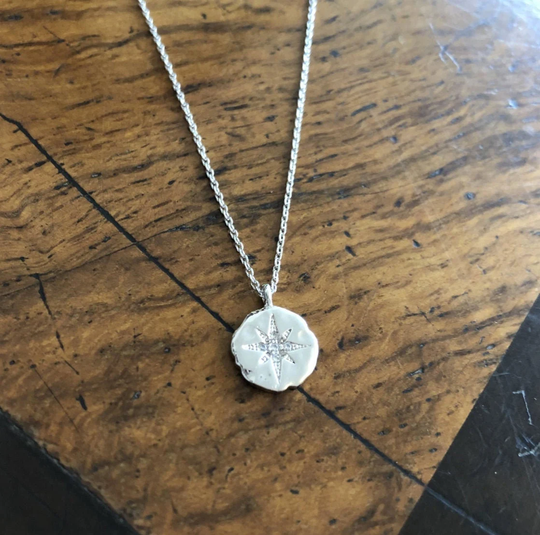 North Star Disc Necklace