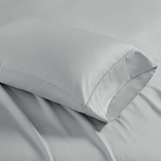 1500 Thread Count Cotton Blend Pillow Case Cover, Casual Luxury Machine Washable King Size Pillow Cases Set of 2, King : 20 X 40, Grey