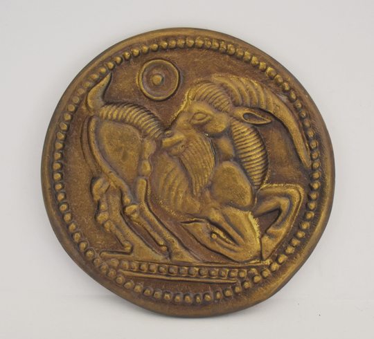 Animal Ram - Symbol Of Determination, Action & Leadership Paperweight Pure Bronze Statue