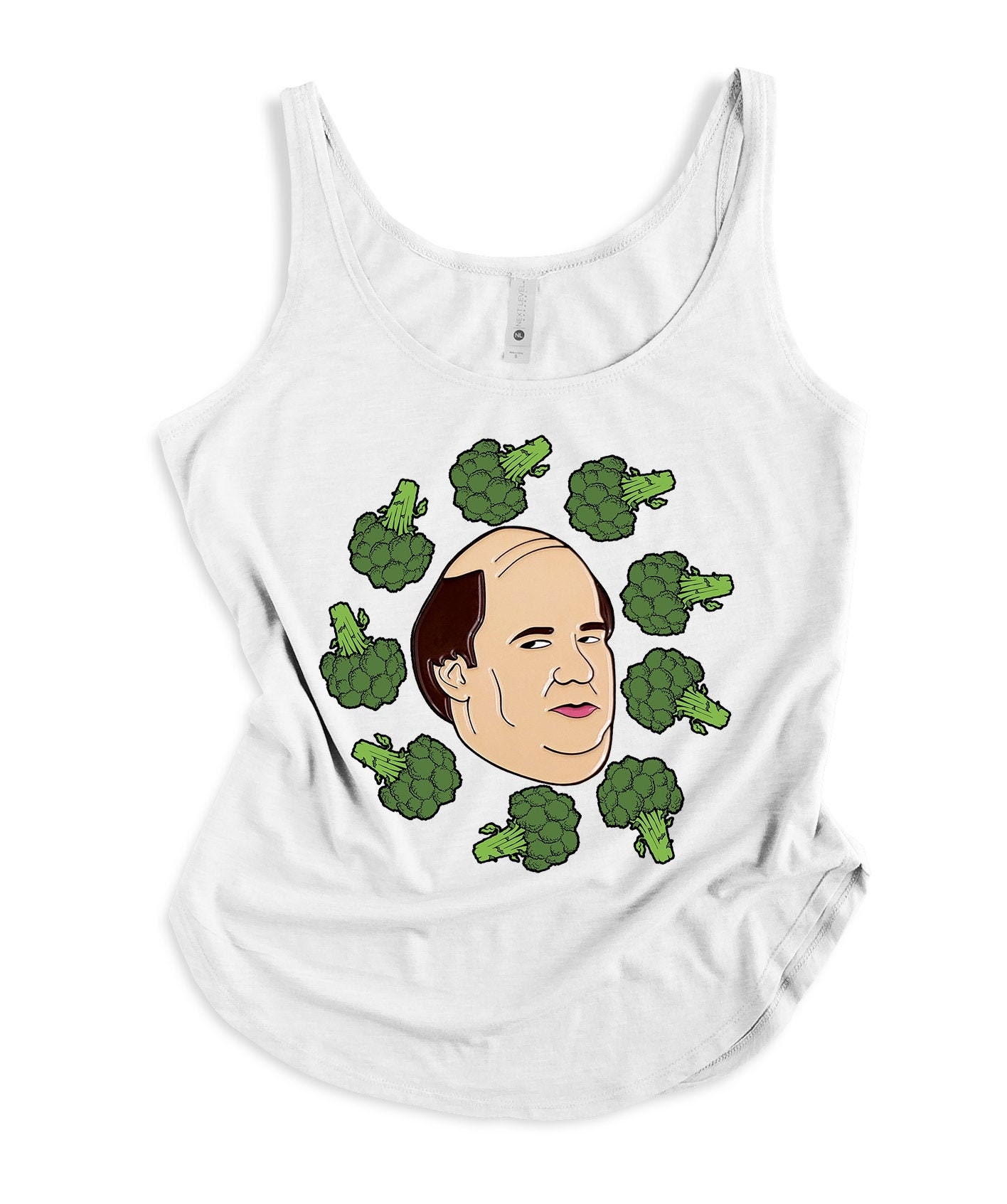 Office Kevin Tank Top Funny Broccoli Fan Womens