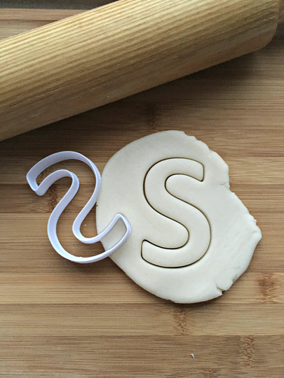 Letter S Cookie Cutter/Multi-Size/Dishwasher Safe Available