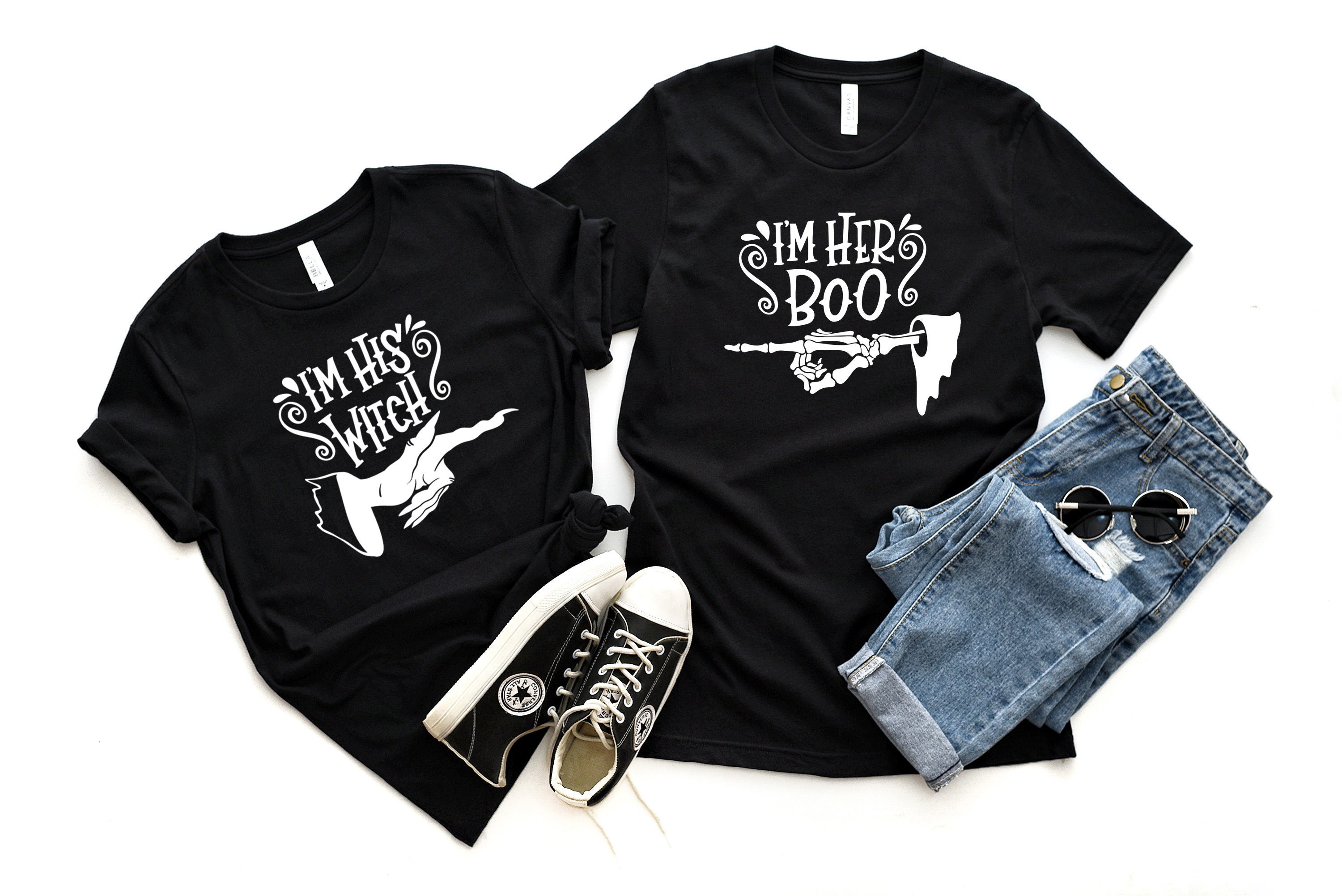 Matching Halloween Costumes, Shirts For Couples, Party Outfit His & Her