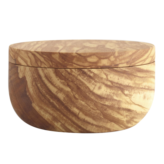Olive Wood Salt Cellar With Swivel Lid by World Market