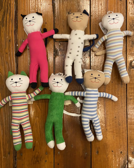 Under The Nile Scrappy 100% Organically Grown Egyptian Cotton Stuffed Animals & Dolls Baby Toddler Toys, Kitty Cat, Cats