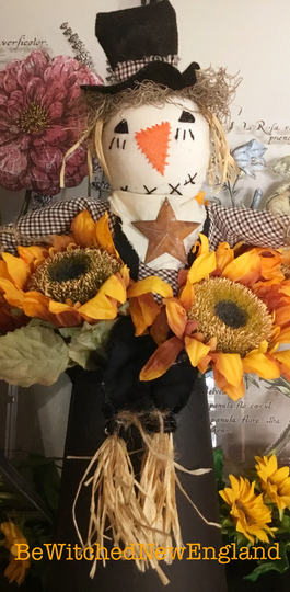 Primitive Scarecrow Make Do Poke 16"