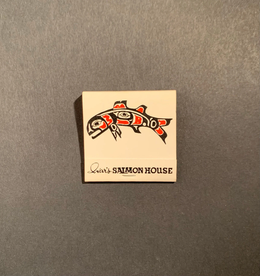 Vintage Matchbook, Ivars Salmon House, Restaurant, Seattle, Washington, with All 28 Match Sticks, Free Ship in Usa